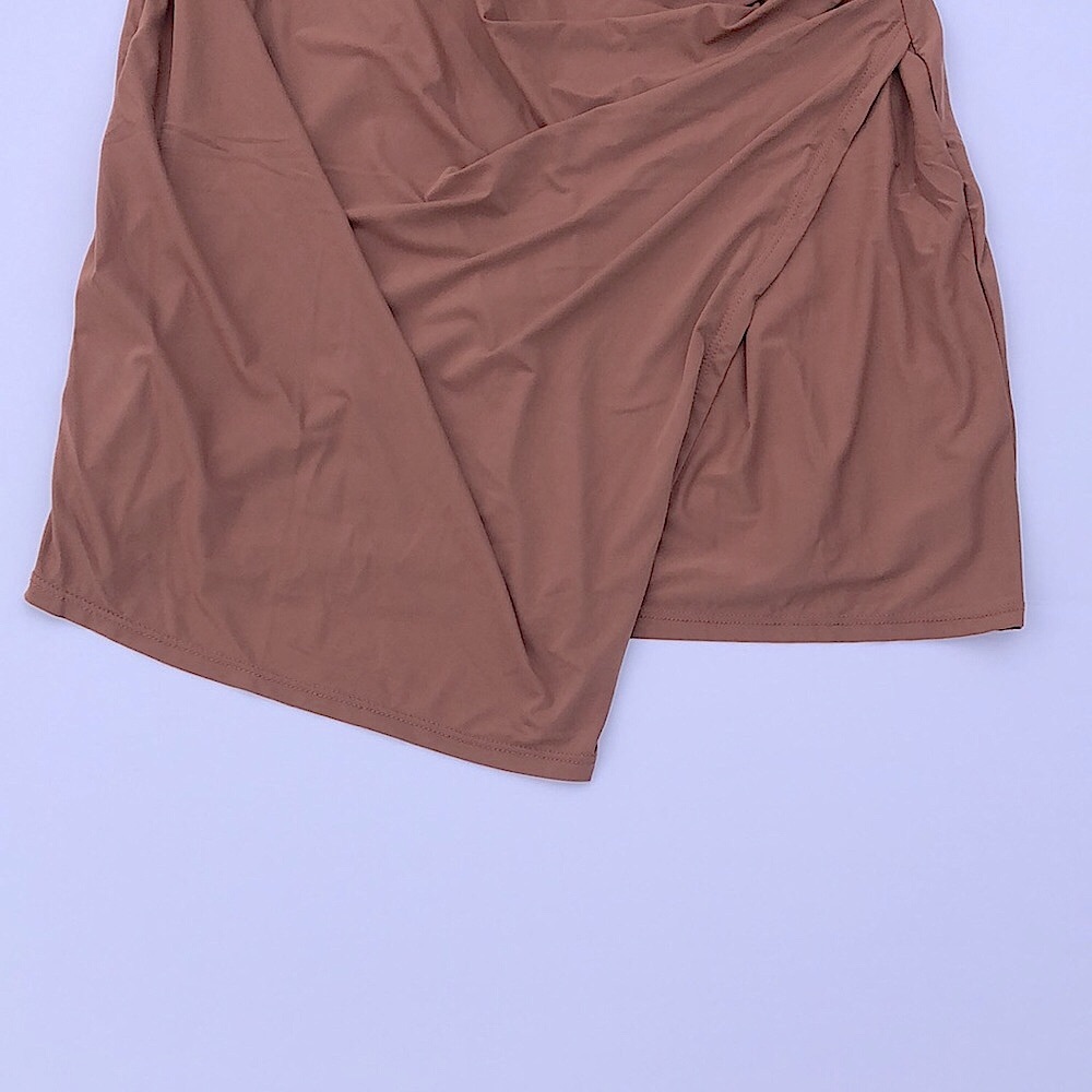 NWT Urban Outfitters Lumiere Spaghetti Strap Mini Dress In Cocoa Various… - Picture 4 of 8